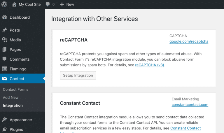  Contact Integration