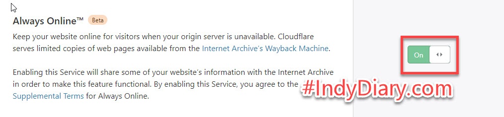 CloudFlare Purge Always on