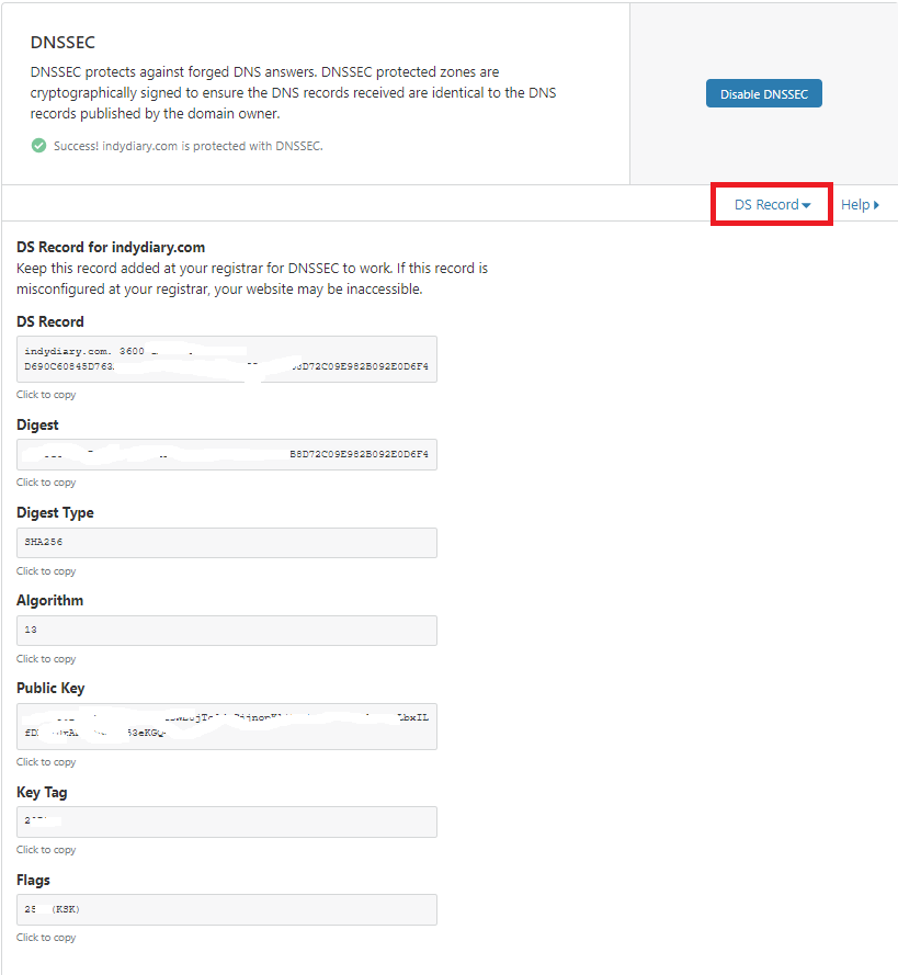 CloudFlare DNSSEC